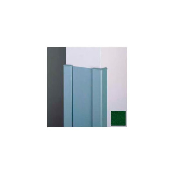 Pawling Surface Mounted End Wall 90Deg Corners, 2'' Wings, 12'H W/Caps, 6"W, Hunter GRN, Recycled Vinyl CG-11R-12-156 - main